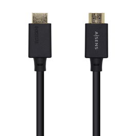 AISENS - CABLE HDMI V2.1 ULTRA ALTA VELOCIDAD / HEC CERTIFICADO 8K@60HZ 48GBPS, A/M-A/M, NEGRO, 1.5M