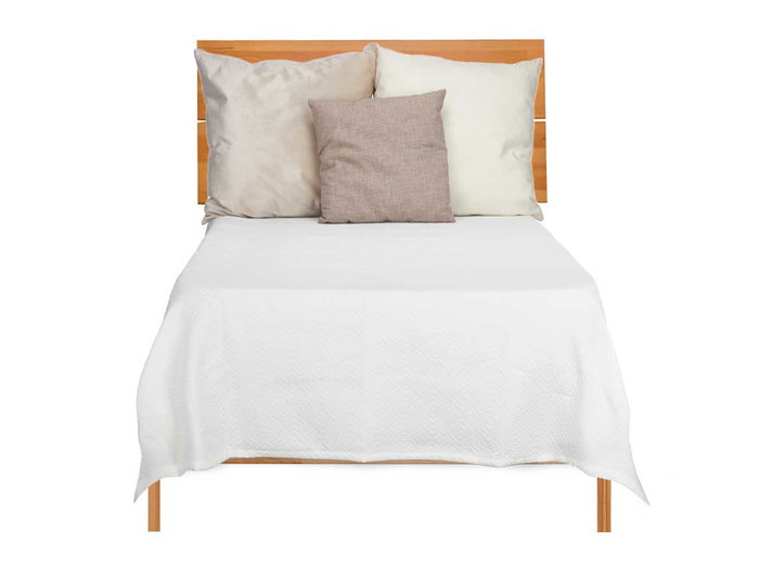 GIFTDECOR Colcha de Cama Geométrico Blanco 180x260cm GIFTDECOR Colcha de Cama Geométrico Blanco 180x260cm