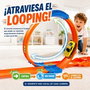 JugaToys Pista Track Racing con looping y almacenamiento con 6 coches