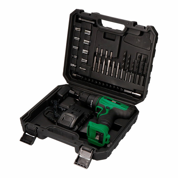 Koma Tools Kit taladro percutor atornillador 14,4 V con 28 accesorios Koma Tools Kit taladro percutor atornillador 14,4 V con 28 accesorios