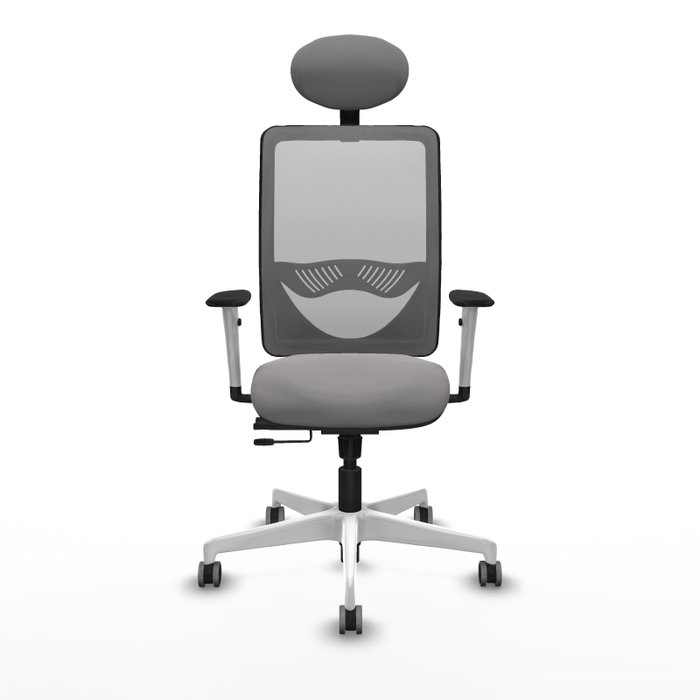 PIQUERAS Y CRESPO Silla de oficina Zulema Gris con mecanismo Sincro/Traslack