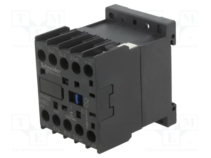 SCHNEIDER ELECTRIC LP1K0901BD3 Contactor 3-polar 9A 24VDC SCHNEIDER ELECTRIC LP1K0901BD3 Contactor 3-polar 9A 24VDC