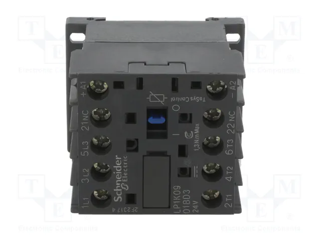 SCHNEIDER ELECTRIC LP1K0901BD3 Contactor 3-polar 9A 24VDC SCHNEIDER ELECTRIC LP1K0901BD3 Contactor 3-polar 9A 24VDC