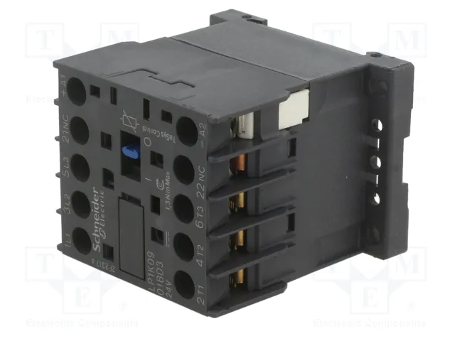 SCHNEIDER ELECTRIC LP1K0901BD3 Contactor 3-polar 9A 24VDC SCHNEIDER ELECTRIC LP1K0901BD3 Contactor 3-polar 9A 24VDC