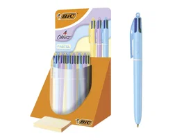 Bic Boligrafo 4 Colores Pastel Punta 1 mm Expositor 30 Unidades Colores Surtidos