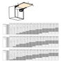 Emuca Compás para puertas elevables Altius Lift, Fuerza 4000-9000 (extra high=XH), Acero y plástico, Gris antracita