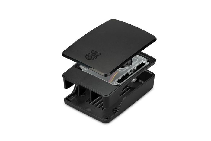 Raspberry Pi Carcasa con ventilador para Raspberry Pi 5, Negro/Gris
