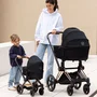 Corolle Cybex Priam Cochecito 3 en 1 para Muñecas de 36 a 42 cm - Gris - A partir de 3 años - REF: COR4062013142074