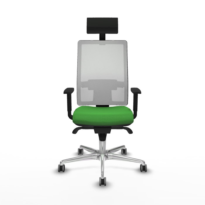 PIQUERAS Y CRESPO Silla de oficina Horna Verde y Blanco con Mecanismo Sincro PIQUERAS Y CRESPO Silla de oficina Horna Verde y Blanco con Mecanismo Sincro