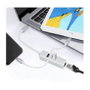Helos Hub USB 3.1 Tipo C con 3x USB y RJ45 Gigabit Ethernet, Plata