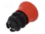 LOVATO ELECTRIC Interruptor de emergencia Platinum rojo 22mm