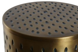 DKD Home Decor Mesita Auxiliar Moderno Dorado 43 x 54 x 43 cm Set de 2