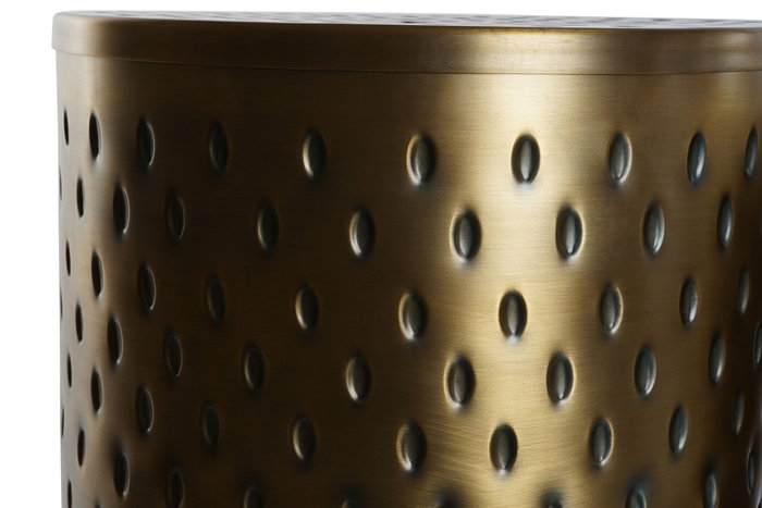 DKD Home Decor Mesita Auxiliar Moderno Dorado 43 x 54 x 43 cm Set de 2