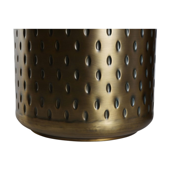 DKD Home Decor Set de 2 Mesitas Auxiliares de Metal con Tapa Dorada