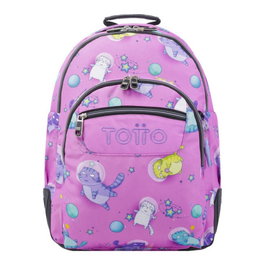 Totto Mochila Escolar Gatos Astronautas MA04ECO029-2310N-9I9 Rosa