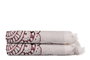 Mijölnir Juego de Toallas de Mano Claret Red 50x90 cm (2 Piezas) 100% Algodón 550 gr/m²