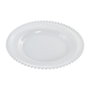 DKD Home Decor Plato de Cristal Transparente 27x27x2,6 cm