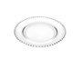DKD Home Decor Plato Base o Bandeja de Vidrio Transparente para Hogar, 27 cm, Apta Lavavajillas, 0.77 kg