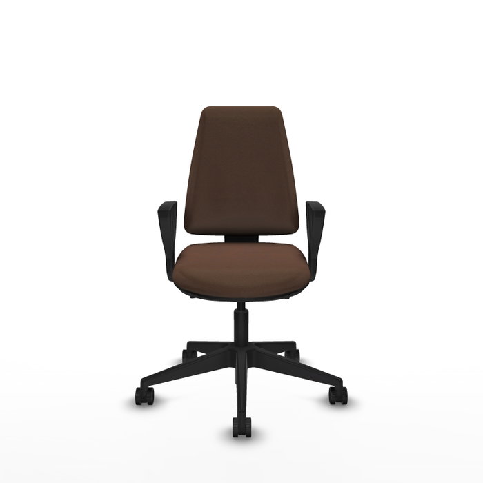 PIQUERAS Y CRESPO Silla de oficina Elche con mecanismo Asincro, Marrón oscuro PIQUERAS Y CRESPO Silla de oficina Elche con mecanismo Asincro, Marrón oscuro