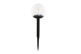 DKD Home Decor Lámpara Solar LED de Plástico Negro para Exterior