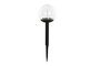 DKD Home Decor Lámpara Solar LED de Plástico Negro para Exterior