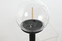 DKD Home Decor Lámpara Solar LED de Plástico Negro para Exterior