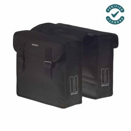 Basil Alforjas Mara L 26L Impermeable Negro con Reflectantes Doble