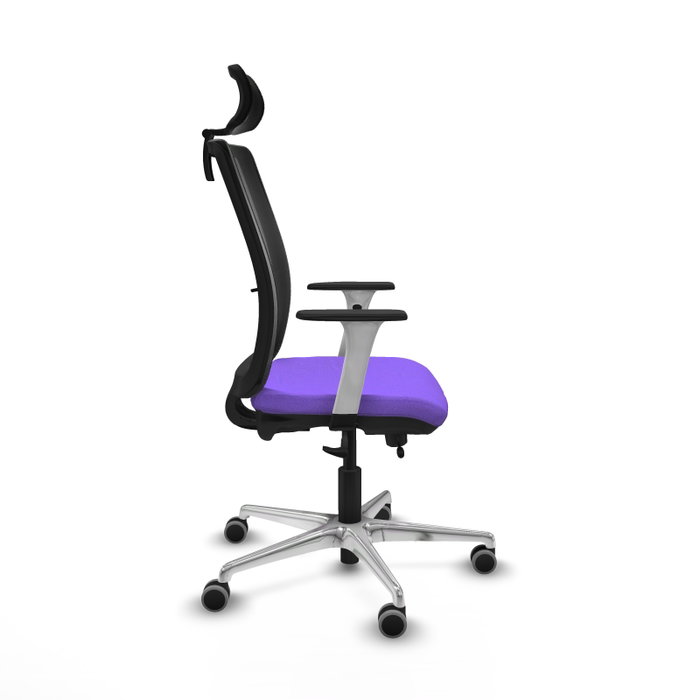 PIQUERAS Y CRESPO Silla de oficina Haches con mecanismo Sincro/Traslack, Lila y Negro PIQUERAS Y CRESPO Silla de oficina Haches con mecanismo Sincro/Traslack, Lila y Negro