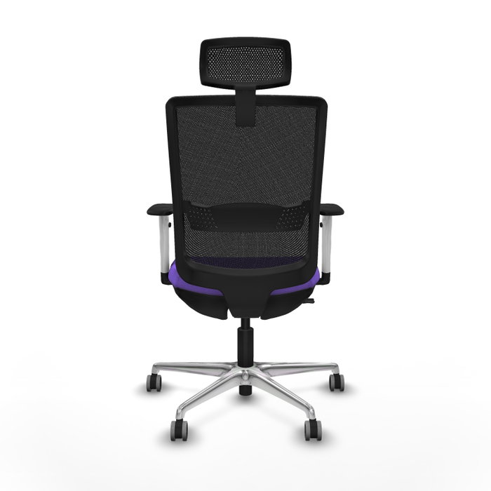 PIQUERAS Y CRESPO Silla de oficina Haches con mecanismo Sincro/Traslack, Lila y Negro PIQUERAS Y CRESPO Silla de oficina Haches con mecanismo Sincro/Traslack, Lila y Negro