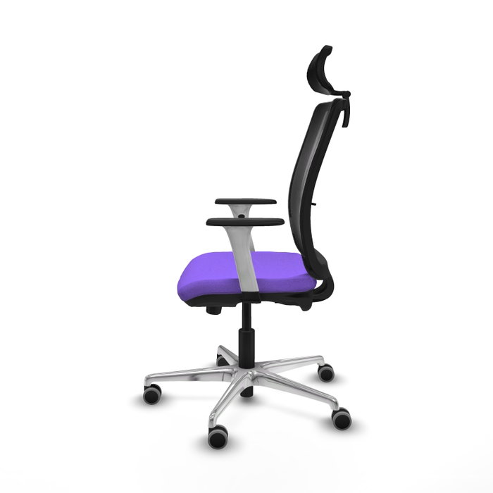PIQUERAS Y CRESPO Silla de oficina Haches con mecanismo Sincro/Traslack, Lila y Negro PIQUERAS Y CRESPO Silla de oficina Haches con mecanismo Sincro/Traslack, Lila y Negro