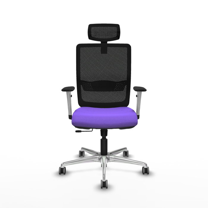 PIQUERAS Y CRESPO Silla de oficina Haches con mecanismo Sincro/Traslack, Lila y Negro PIQUERAS Y CRESPO Silla de oficina Haches con mecanismo Sincro/Traslack, Lila y Negro