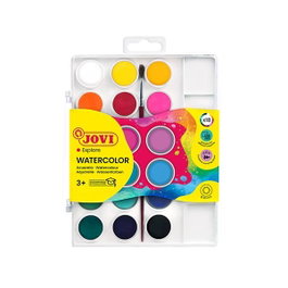 Jovi Estuche de Acuarelas de 18 Colores Surtidos con Pincel