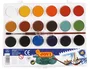 Jovi Acuarela en Pastillas 18 Colores Surtidos con Pincel y Estuche de Plástico