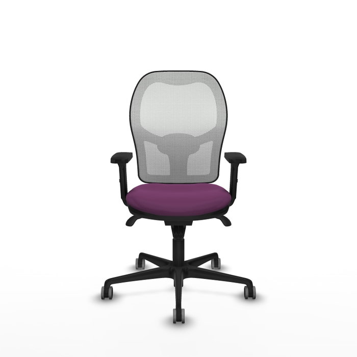 PIQUERAS Y CRESPO Silla de oficina Jorquera con mecanismo Sincro, morado y blanco PIQUERAS Y CRESPO Silla de oficina Jorquera con mecanismo Sincro, morado y blanco