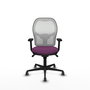 PIQUERAS Y CRESPO Silla de oficina Jorquera con mecanismo Sincro, morado y blanco