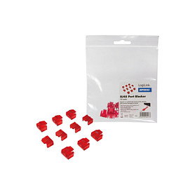 LogiLink Kit de 10 Bloqueadores de Puerto RJ45 MP0043 LogiLink Kit de 10 Bloqueadores de Puerto RJ45 MP0043