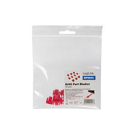 LogiLink Kit de 10 Bloqueadores de Puerto RJ45 MP0043 LogiLink Kit de 10 Bloqueadores de Puerto RJ45 MP0043