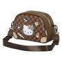 Karactermania Hello Kitty Squares Bolso Bandolera Bowling Lite Marrón 14x23x9 cm