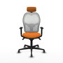 PIQUERAS Y CRESPO Silla de oficina Jorquera Naranja y Blanco