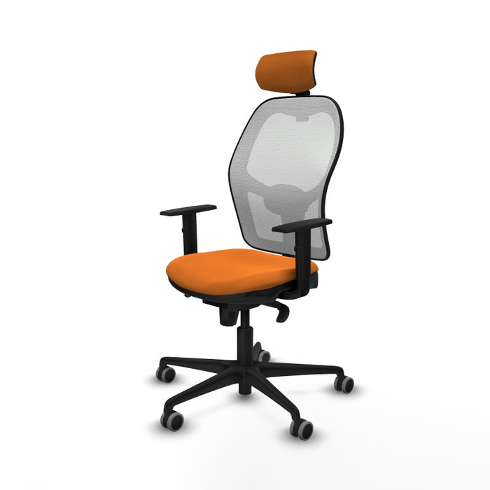 PIQUERAS Y CRESPO Silla de oficina Jorquera Naranja y Blanco PIQUERAS Y CRESPO Silla de oficina Jorquera Naranja y Blanco