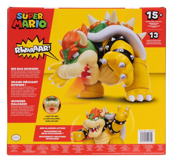 Jakks Pacific Super Mario Figura Big Bad Bowser 30 cm Jakks Pacific Super Mario Figura Big Bad Bowser 30 cm
