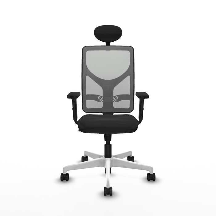 PIQUERAS Y CRESPO Silla de oficina Motilla con Mecanismo Sincro, Negro y Gris