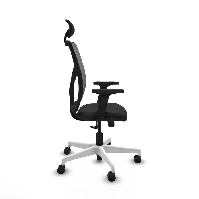 PIQUERAS Y CRESPO Silla de oficina Motilla con Mecanismo Sincro, Negro y Gris