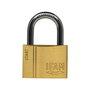 Ifam Candado SR50 Arco Normal 50mm Latón Extruido Acero Templado Cromado Doble Enganche Llave Serreta