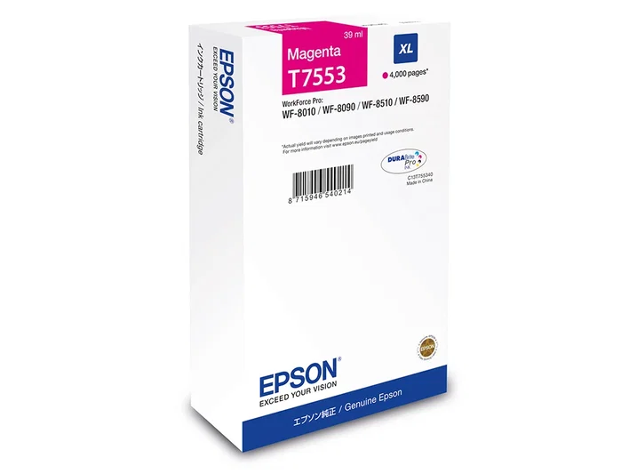 Epson Cartucho de Tinta Magenta XL C13T75534N Epson Cartucho de Tinta Magenta XL C13T75534N