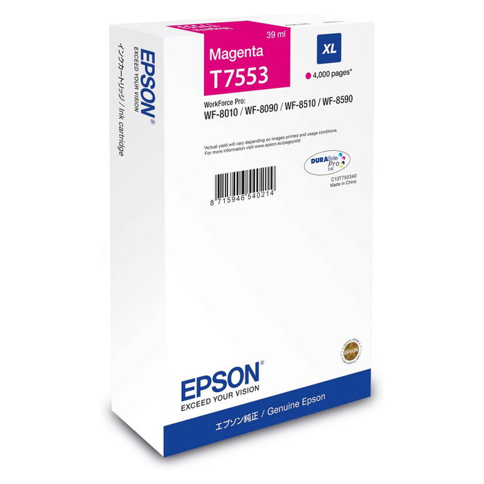 Epson Cartucho de Tinta Magenta XL C13T75534N Epson Cartucho de Tinta Magenta XL C13T75534N