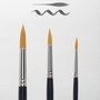 VAN GOGH Set de 6 Pinceles Toray 191 Punta Redonda Mango Corto Azul