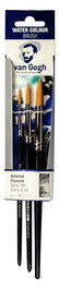 Pincel Van Gogh Toray Mango Corto Acuarela Y Tempera 191 Estuche De 3 (Nº4/8/12) (Set de 6)