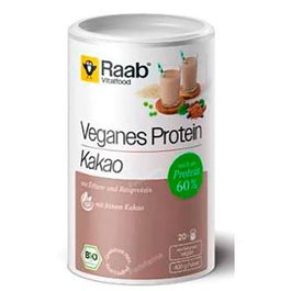 RAAB VITALFOOD Proteína Vegana Sabor Cacao en Polvo 400 Gr Bio Vegan Sin Gluten Ni Lactosa