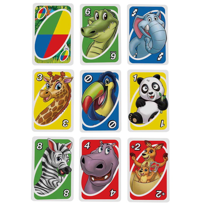 Mattel Games UNO Junior 2.0 Juego de Cartas en Inglés GKF04